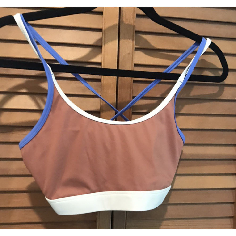 Offline by Aerie brown size small sports bra with padded cups. Euc!